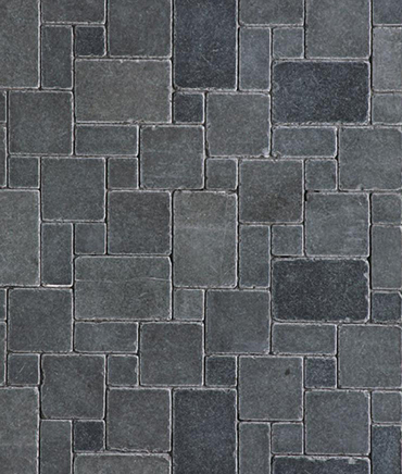 black-limestone-honed-antique-mosaic